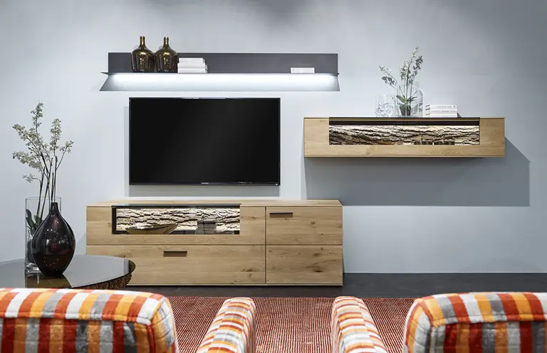 Wohnzimmer mit Wohnwand